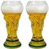 Trophy-Style Beer Glass, 400/600/800 ml, for the 2026 Soccer Championship, Large Beer Mug with Soccer Bottle Opener, Gift for Dads, Men and Soccer Fans (2 pcs, 500 ml) view 1