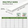 Purzen Fiberglass Composite Flat Bar, White, Rounded Edge, 500 mm, 3 mm × 19 mm view 2