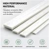Purzen Fiberglass Composite Flat Bar, White, Rounded Edge, 500 mm, 3 mm × 19 mm view 3