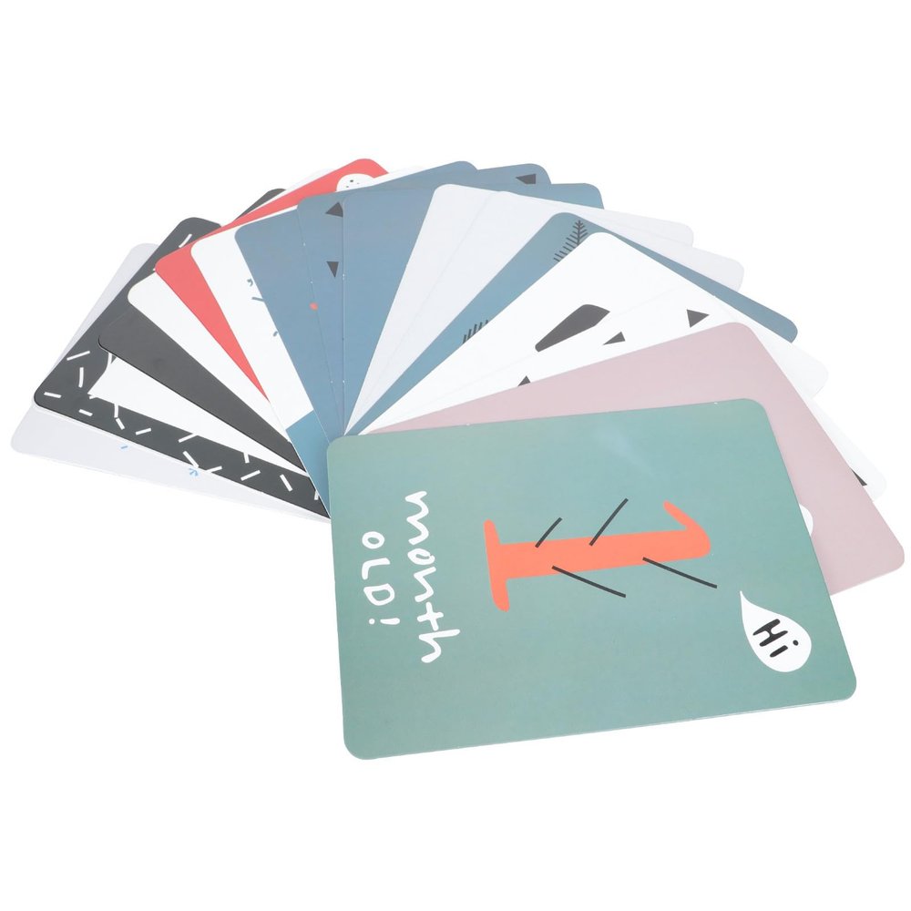 Newborn Photo Cards, Paper, 20 Count, Monthly Cards