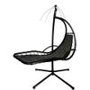 NINMORTH Textilene Replacement Fabric for Black-Gray Hanging Chair, 64 x 197 x 23 cm view 2