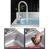 CSXSXAUO Commercial Kitchen Sink with Cabinet and Faucet, Freestanding Stainless Steel Hand-Washing Station, Outdoor Sink for Kitchen, Bathroom, Garage, Restaurant (53 × 38 cm/20.8 × 14 in) view 3
