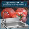 CSXSXAUO Commercial Kitchen Sink with Cabinet and Faucet, Freestanding Stainless Steel Hand-Washing Station, Outdoor Sink for Kitchen, Bathroom, Garage, Restaurant (53 × 38 cm/20.8 × 14 in) view 4