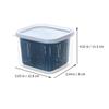jojofuny Food Storage Containers for Ginger and Garlic with Drain Baskets, 4-Piece Set view 2