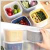 jojofuny Food Storage Containers for Ginger and Garlic with Drain Baskets, 4-Piece Set view 4