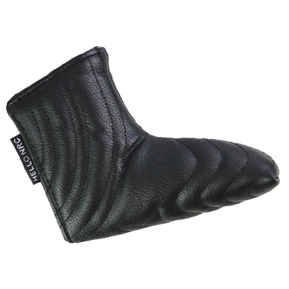 AsrMyjcx Waterproof PU and Plush Golf Putter Cover, Black