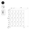 Jan Nowak Metal Locker Cabinet for 20 Users, Lockable, 172 x 136 x 45 cm view 3