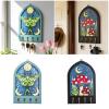 Hand-Painted Gothic Wooden Wall Organizer view 2