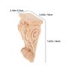Solid Wood Console Bracket with Carved Corner Ornament view 2