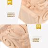 Solid Wood Console Bracket with Carved Corner Ornament view 3