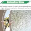 Rotatable Aluminum Casement Window, Ventilation Window, 100 cm, White/Transparent view 4