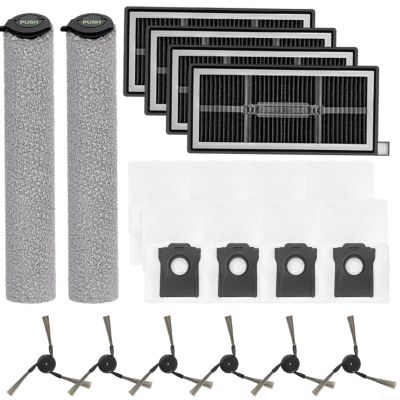 Nexbrill Replacement Parts Kit for MOVA S70 Roller, S70 Ultra Roller and S70 Pro Roller, Mop Rollers, Side Brushes, HEPA Filters and Dust Bags, 3 L, 20-Piece Set (B)