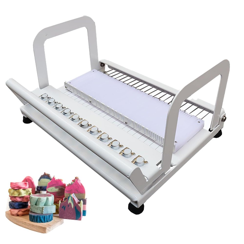 Handmade Cold-Process Soap Cutter, Heavy-Duty Wire Soap Cutter, Adjustable Thickness, 9.7 cm Max. Cutting Height
