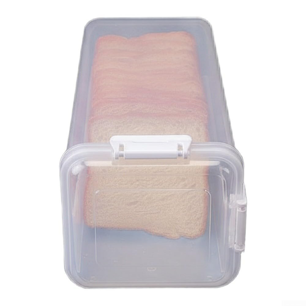 Airtight Bread Box with Drawer, Silicone Seal, Dishwasher-Safe, White