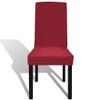 WDSAYREH 6-Pack Stretch Chair Covers, Bordeaux, Fits Chairs up to 55 cm High view 3