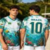 Brazil Soccer T-Shirt 2026 Men's/Women's Jersey with 3D Flag Print view 2