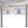 IndustrialSwing Gate, Metal Entrance Gate for Warehouses, Stores, and Shopping Centers, 1 m Wide view 1