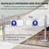 IndustrialSwing Gate, Metal Entrance Gate for Warehouses, Stores, and Shopping Centers, 1 m Wide view 2