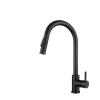 Kitchen Faucet with Pull-Out Function, Brushed Nickel Stainless Steel, Black, Mixer Faucet for Sink (WHITE) view 1
