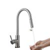 Kitchen Faucet with Pull-Out Function, Brushed Nickel Stainless Steel, Black, Mixer Faucet for Sink (WHITE) view 2