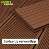 HORI WPC Patio Decking Complete Set, Solid BPC Boards with Substructure and Clips view 2