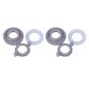 EaseSunny ABS Pipe Fittings with Sealing Nuts, Gray, 6-Pack view 4
