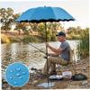 Tapallmy Plant Umbrella, Foldable Travel Umbrella with UV Protection, Height-Adjustable with Ground Spike, Ideal for Garden, Fishing and Beach, Blue view 4