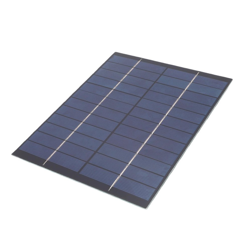Yechiry 6 W Solar Panel Charger, Polycrystalline Silicon, USB Type-C Output for Lights, Fans, and Security Cameras