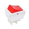 KiraKira Illuminated Rocker Switch, Red On/Off, DPST, 20 A 125 V / 16 A 240 V, 4-Pin, Panel Mount view 1