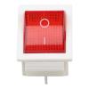 KiraKira Illuminated Rocker Switch, Red On/Off, DPST, 20 A 125 V / 16 A 240 V, 4-Pin, Panel Mount view 2