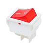 KiraKira Illuminated Rocker Switch, Red On/Off, DPST, 20 A 125 V / 16 A 240 V, 4-Pin, Panel Mount view 4