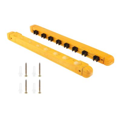 Okiyakusama Wooden Pool Cue Rack, 8-Hole Wall-Mounted Holder