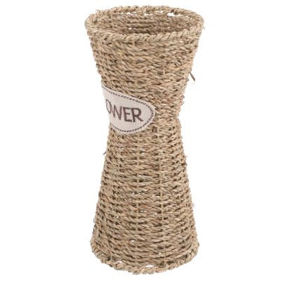 JEWEDECO Retro-Textur-Blumenkorb, 30 cm, braunes Pflanzgefäß