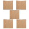 5-Pack Kraft Paper Travel Notebook Inserts with Double Pockets view 1