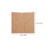 5-Pack Kraft Paper Travel Notebook Inserts with Double Pockets view 2
