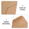 5-Pack Kraft Paper Travel Notebook Inserts with Double Pockets view 3