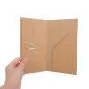 5-Pack Kraft Paper Travel Notebook Inserts with Double Pockets view 4