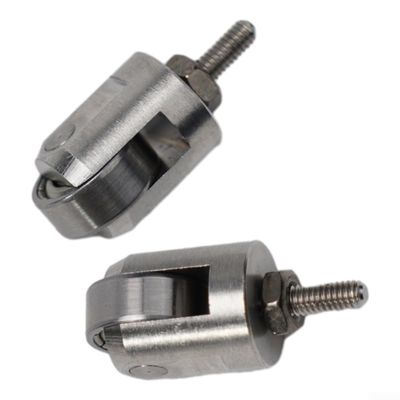 2-Piece M2.5 Indicator Contact Set with 10 mm Roller Tip, Stainless Steel Depth Gauge Head Parts, 22.5 mm Length