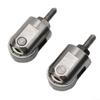 2-Piece M2.5 Indicator Contact Set with 10 mm Roller Tip, Stainless Steel Depth Gauge Head Parts, 22.5 mm Length view 2