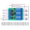 3-Channel High-Level Trigger Relay Module with Optocoupler Isolation, DC 12 V, 10 A for DIY Projects view 4