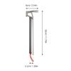 Tent Hammer with Aluminum Handle and Stainless Steel view 2