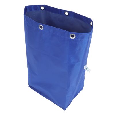 Multifunctional Reusable Canvas Cleaning Bag with Hooks, Blue
