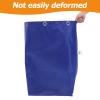 Multifunctional Reusable Canvas Cleaning Bag with Hooks, Blue view 4