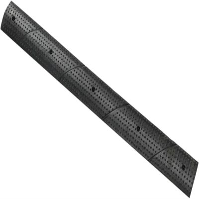 Mini Rubber Speed Bumps for Roads, 1,500 kg Capacity, Includes 5 Expansion Bolts, 99.1 x 10.2 x 2 cm