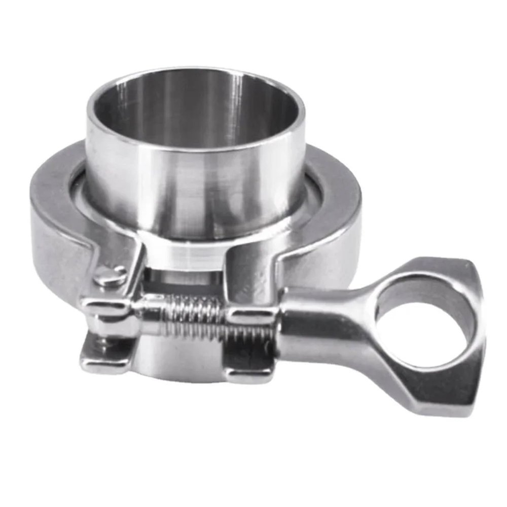 0.5" 1.5" 2" 3" 4" 5" 6" 8" 10" Tri-Clamp Set, SUS 316L Stainless Steel Assembly Weld Ferrule Pipe Fitting (SUS316L PTFE, 32 mm K64)