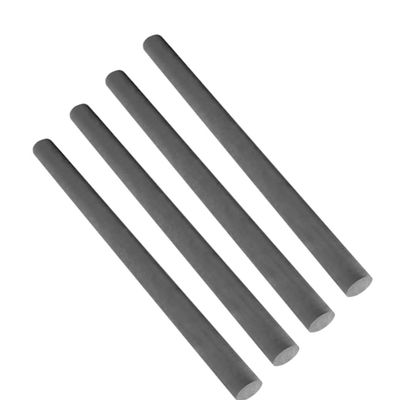 99.9% Graphite Rods, Electrode Cylinders, 150 mm Long, 6–10 mm Diameter, 4-Piece Set (9 mm Diameter)