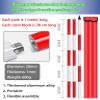 Aluminum Surveying Rod with Removable Centering Rod, 28 mm Thick, Highly Visible 20 cm Markings, Screw Connection, Oxford Fabric Storage Bag (3 view 2