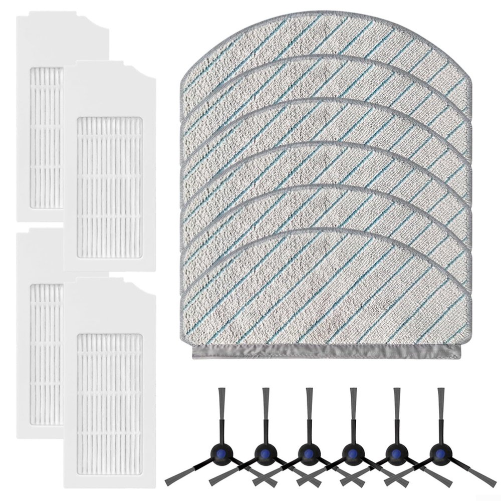 Filter, Mop Pads & Side Brushes Replacement Set for Spotless and Advanced Models