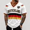 2026 World Cup Germany Football Fan T-Shirt, Short Sleeve, Gray, L view 2