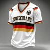 2026 World Cup Germany Football Fan T-Shirt, Short Sleeve, Gray, L view 3